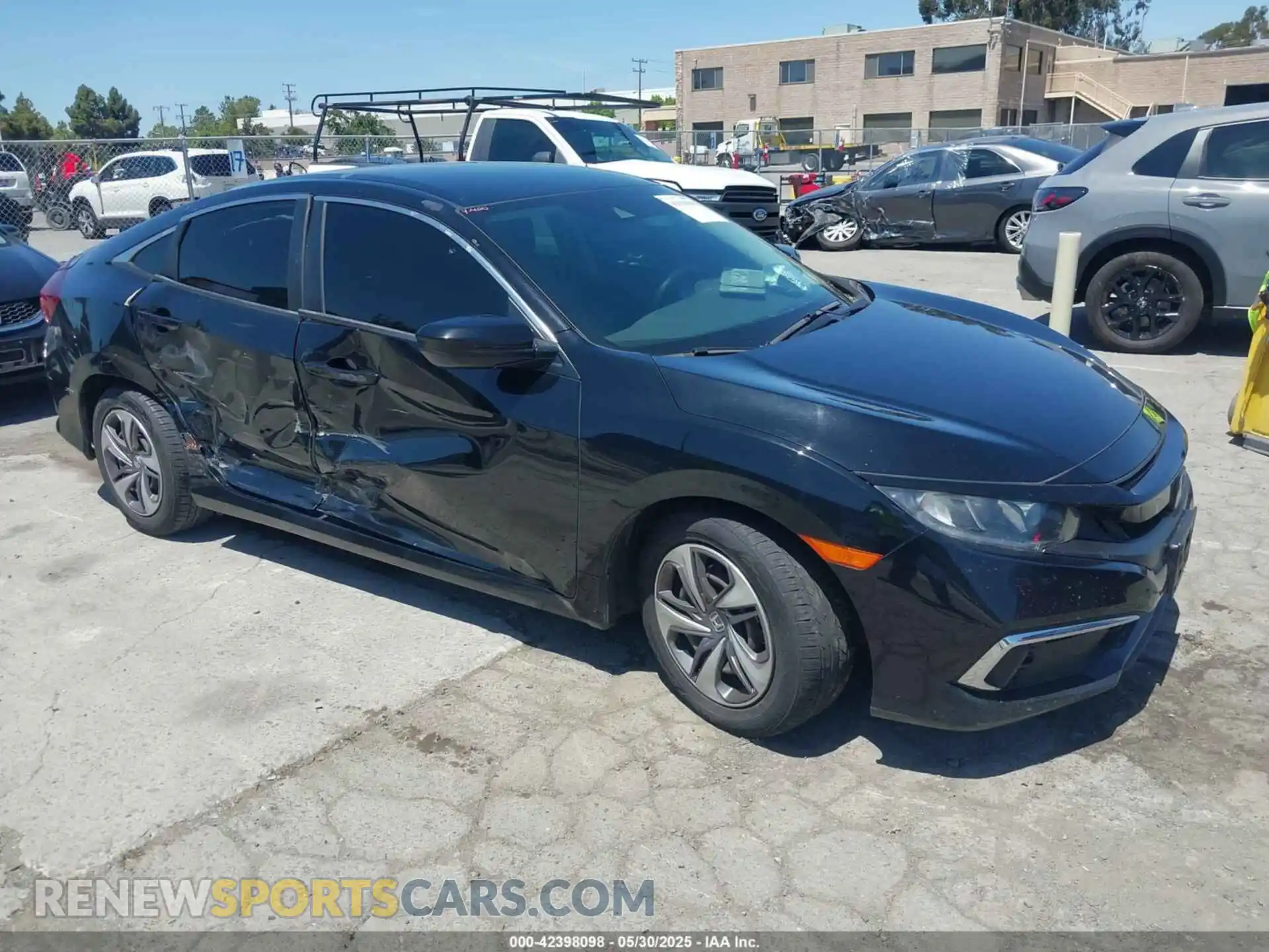 1 fotografías del automóvil dañado 19XFC2F66LE213975 HONDA CIVIC 2020