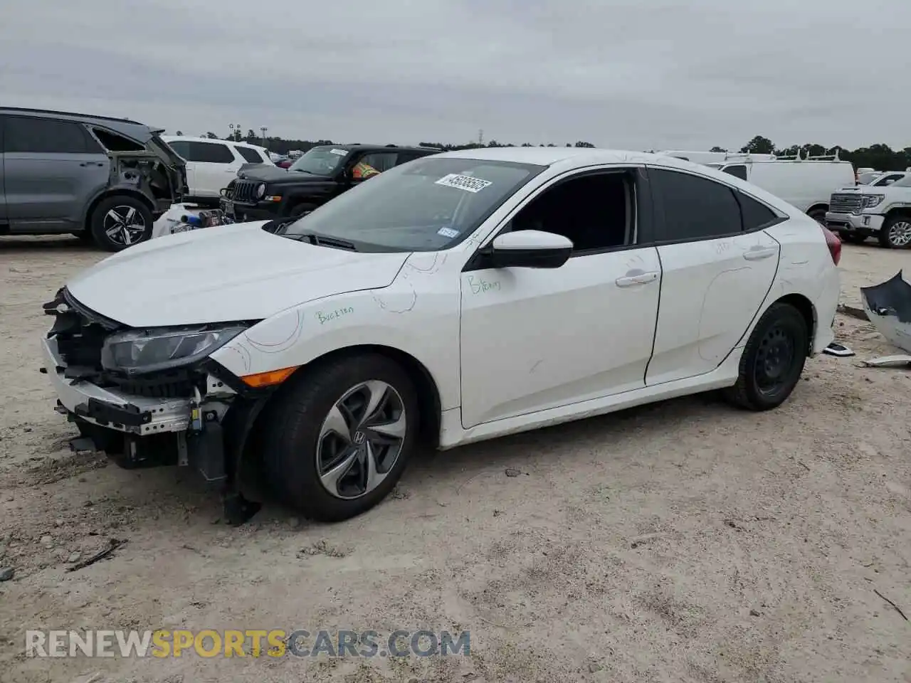 1 Photograph of a damaged car 19XFC2F67LE208512 HONDA CIVIC 2020