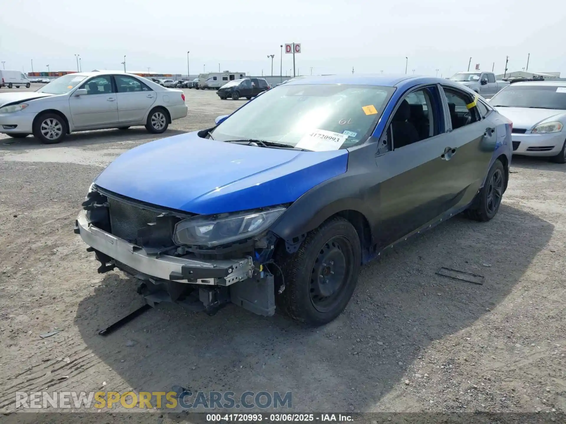 2 Фотография поврежденного автомобиля 19XFC2F68LE002289 HONDA CIVIC 2020