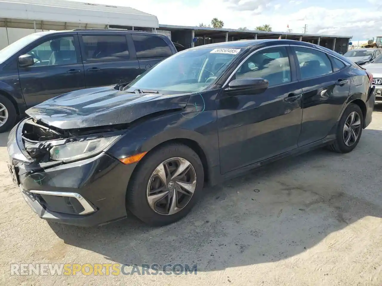 1 Photograph of a damaged car 19XFC2F69LE200315 HONDA CIVIC 2020