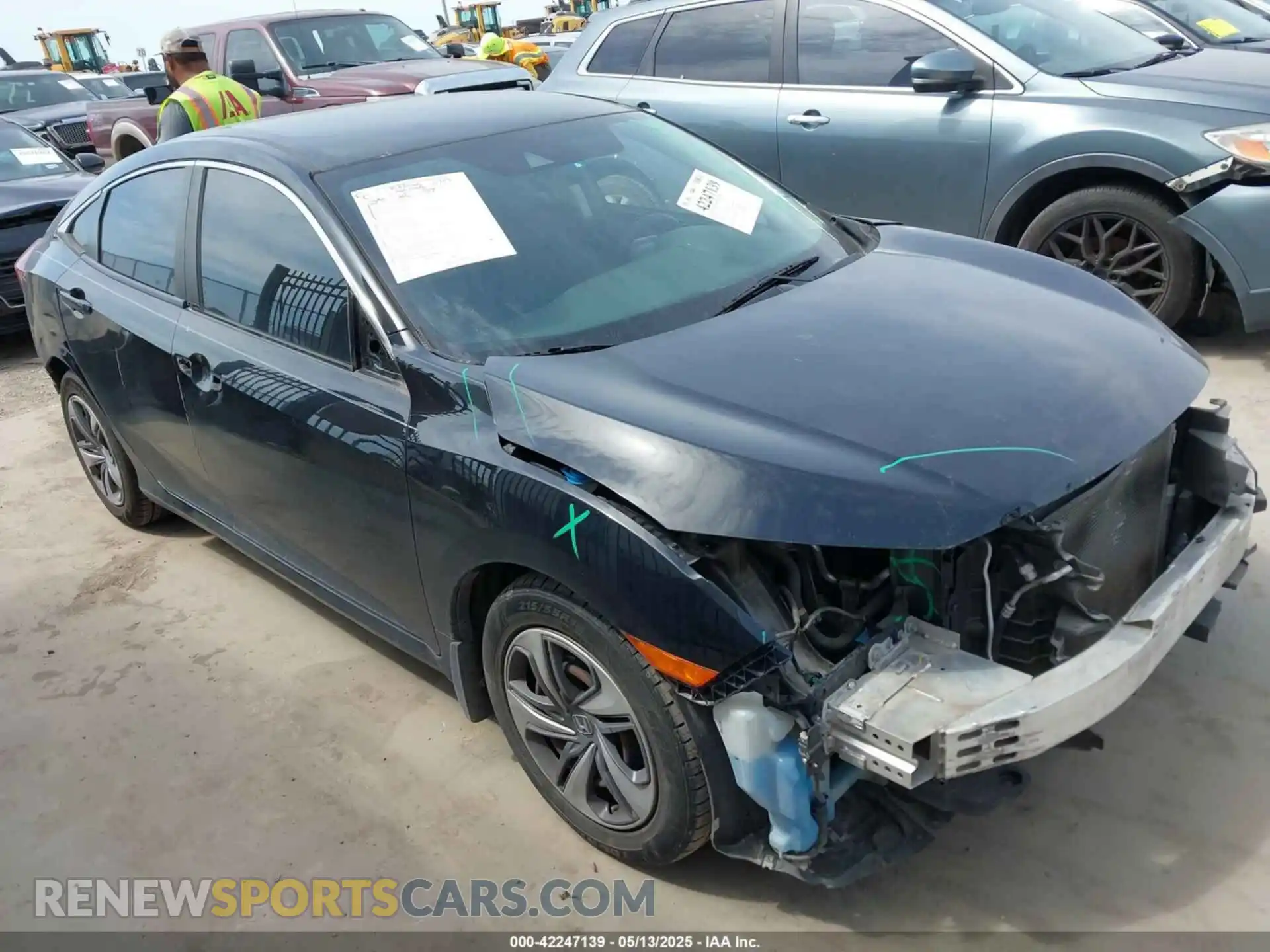 1 Photograph of a damaged car 19XFC2F6XLE010264 HONDA CIVIC 2020