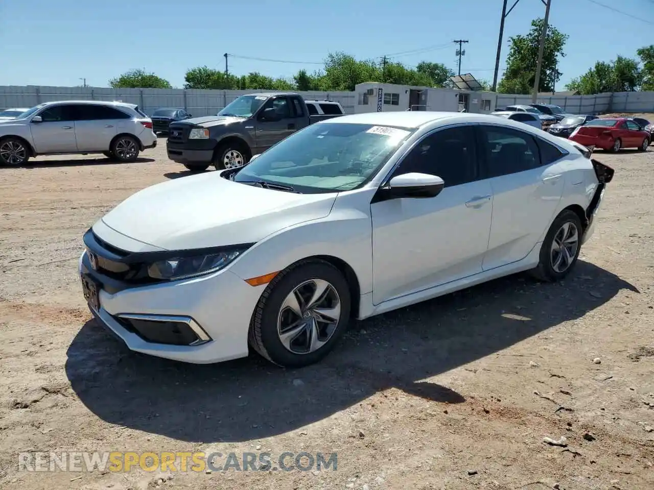 1 Photograph of a damaged car 19XFC2F6XLE027341 HONDA CIVIC 2020
