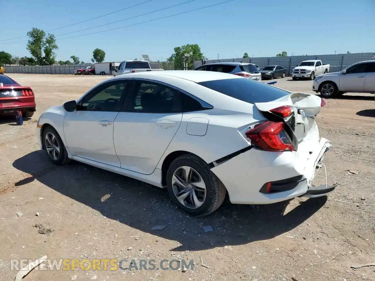 2 Photograph of a damaged car 19XFC2F6XLE027341 HONDA CIVIC 2020