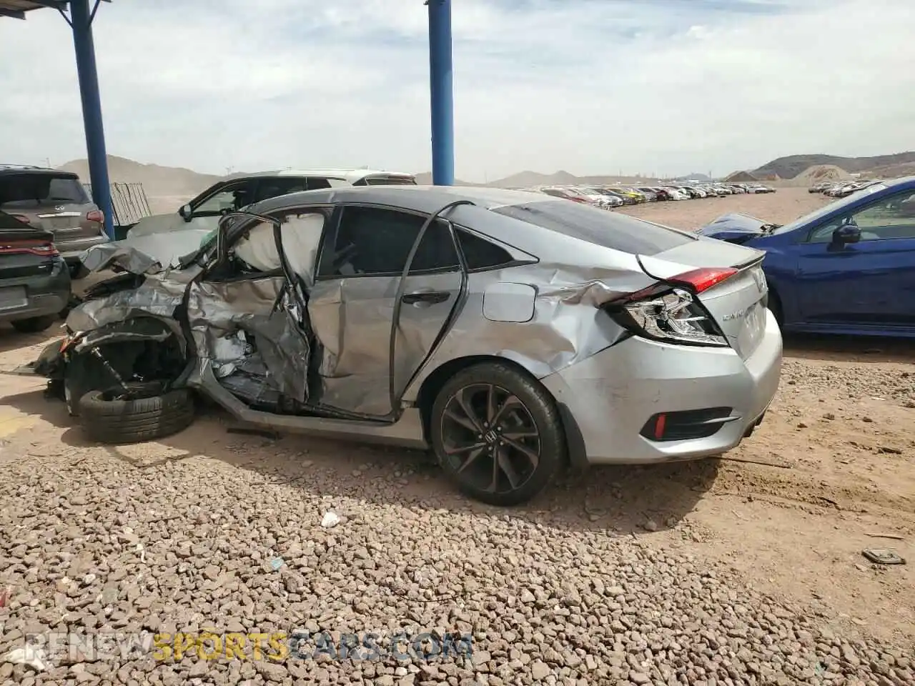 2 Photograph of a damaged car 19XFC2F80LE009948 HONDA CIVIC 2020