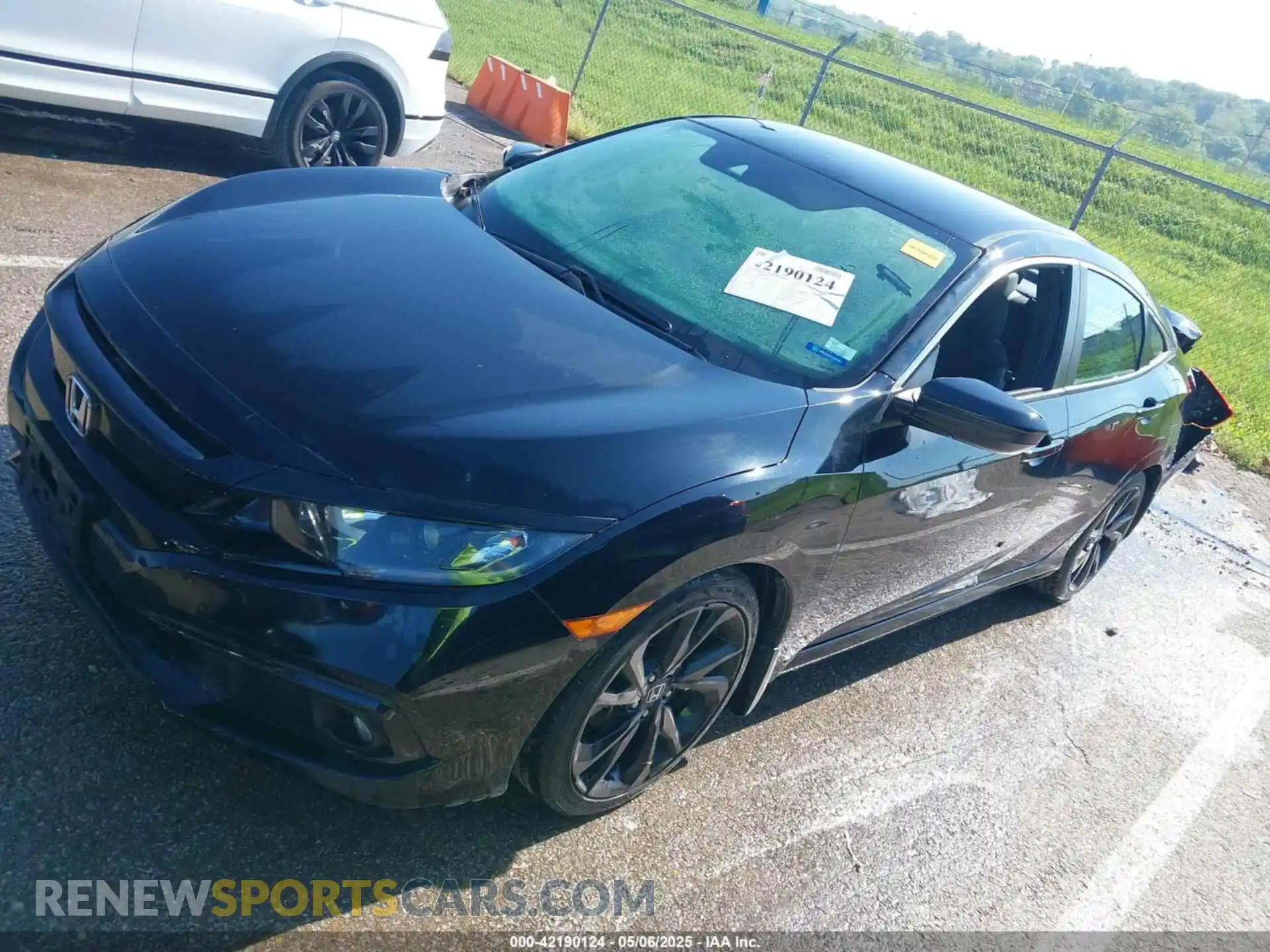 2 fotografías del automóvil dañado 19XFC2F80LE016284 HONDA CIVIC 2020