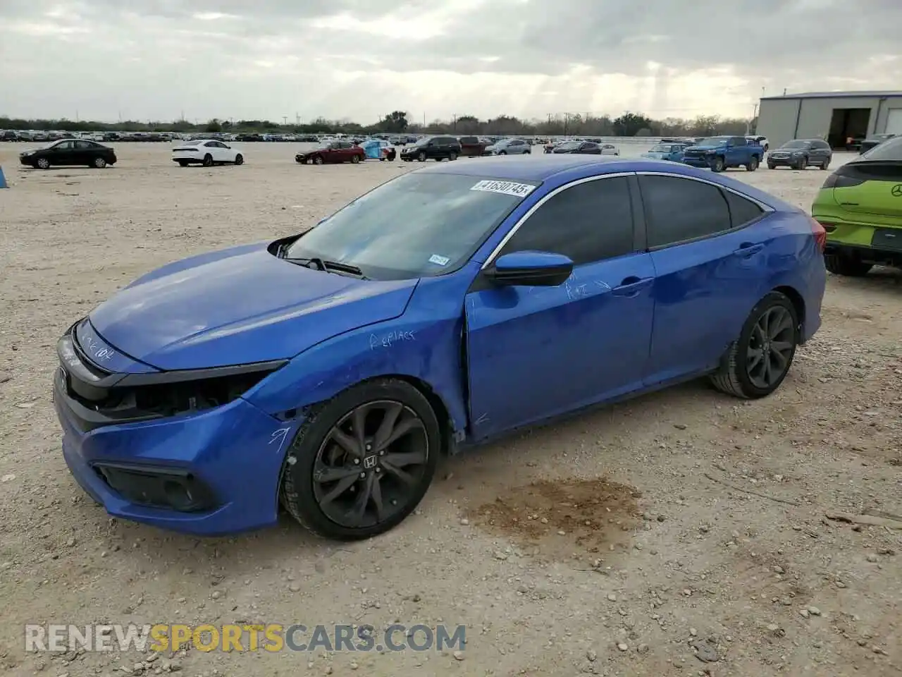 1 Photograph of a damaged car 19XFC2F80LE025163 HONDA CIVIC 2020