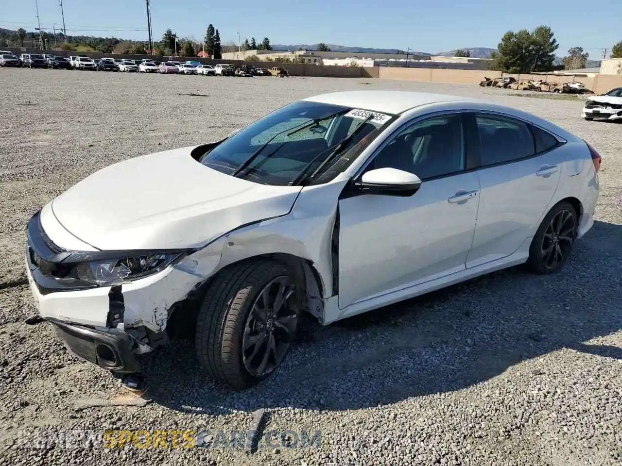 1 Photograph of a damaged car 19XFC2F80LE212340 HONDA CIVIC 2020
