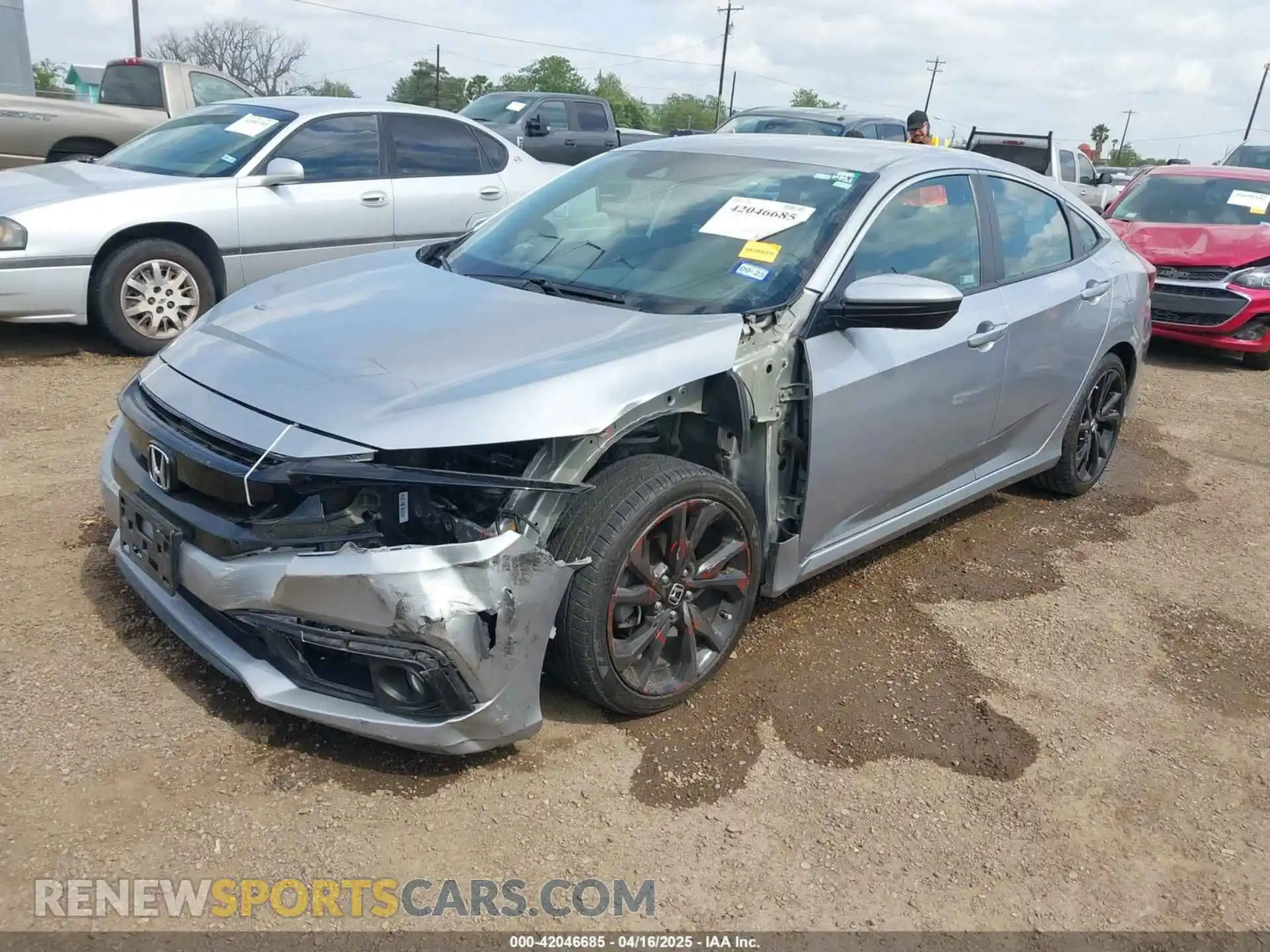2 Photograph of a damaged car 19XFC2F81LE025737 HONDA CIVIC 2020