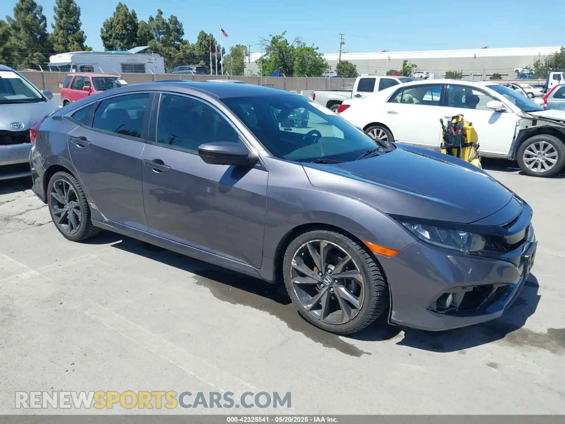 1 fotografías del automóvil dañado 19XFC2F83LE201395 HONDA CIVIC 2020