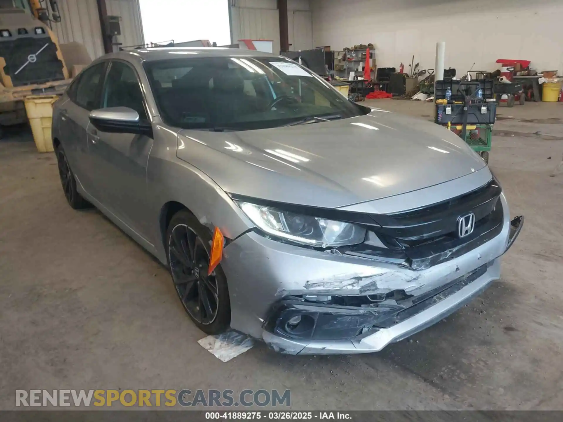 1 Photograph of a damaged car 19XFC2F84LE208131 HONDA CIVIC 2020