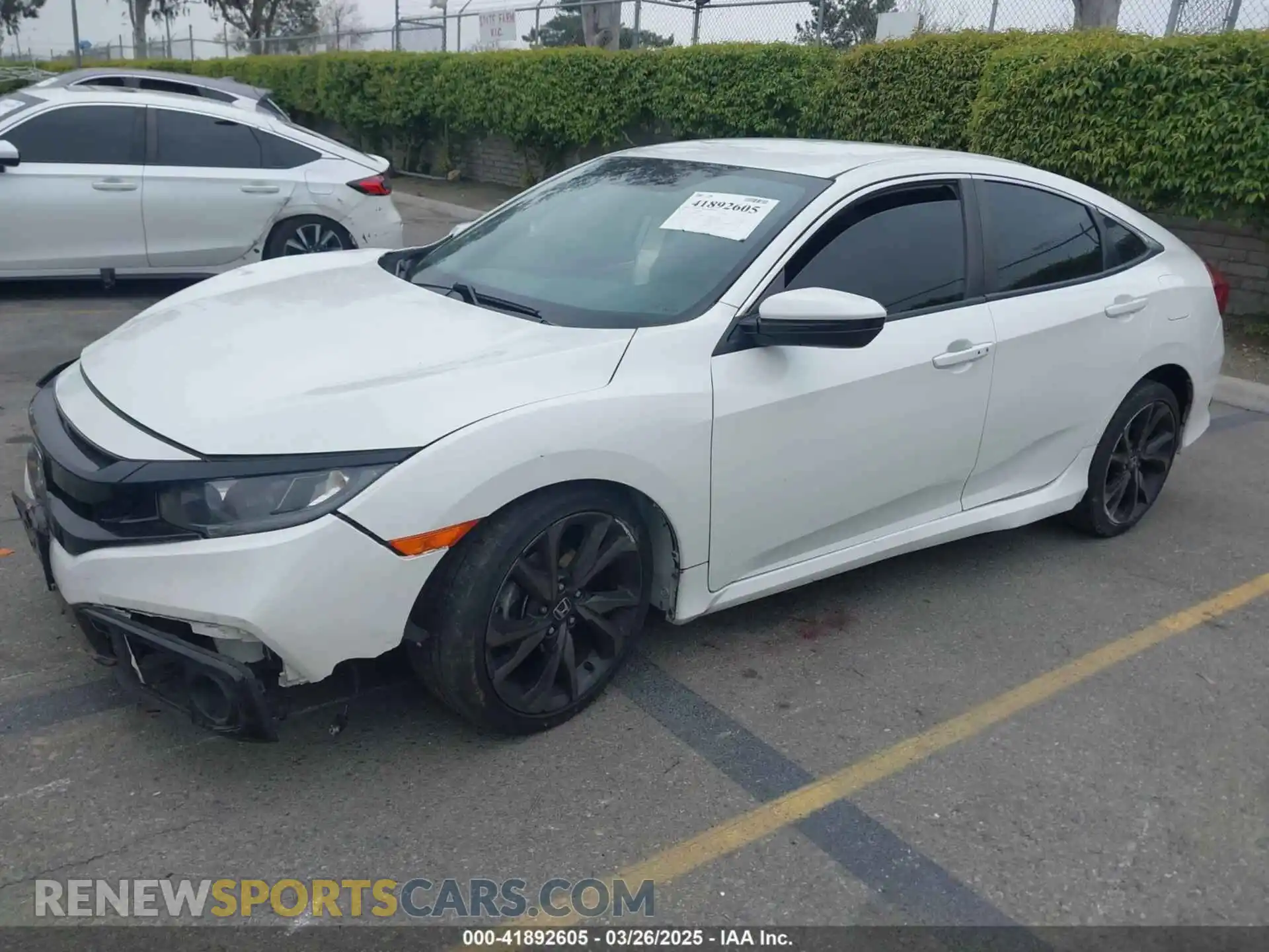 2 Фотография поврежденного автомобиля 19XFC2F84LE209361 HONDA CIVIC 2020