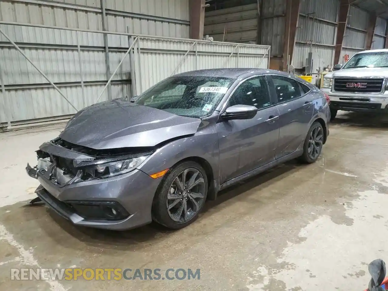1 Photograph of a damaged car 19XFC2F85LE000033 HONDA CIVIC 2020