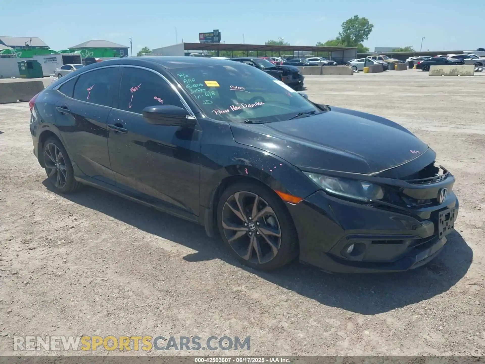 1 fotografías del automóvil dañado 19XFC2F85LE015860 HONDA CIVIC 2020