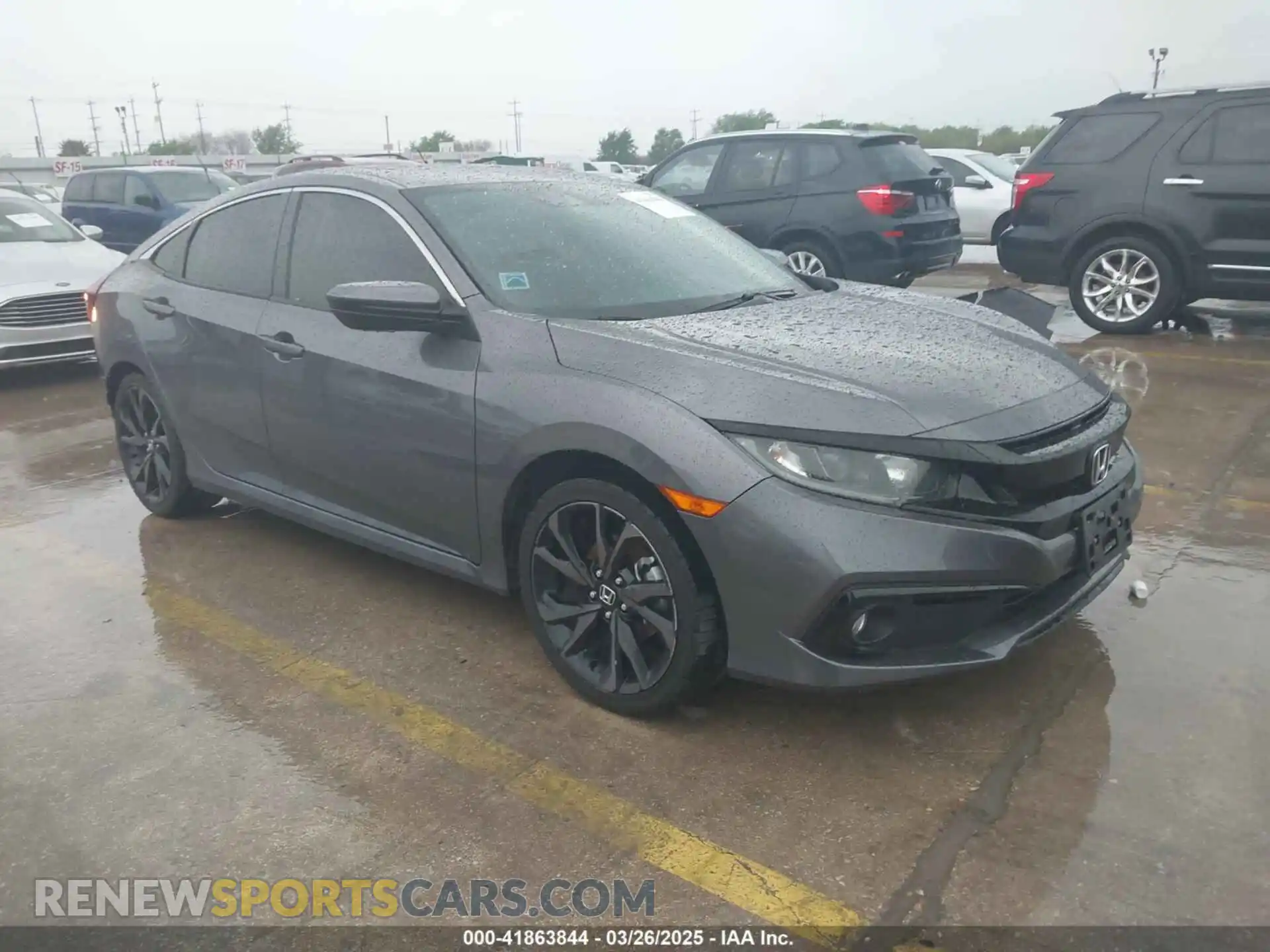 1 Photograph of a damaged car 19XFC2F86LE027595 HONDA CIVIC 2020