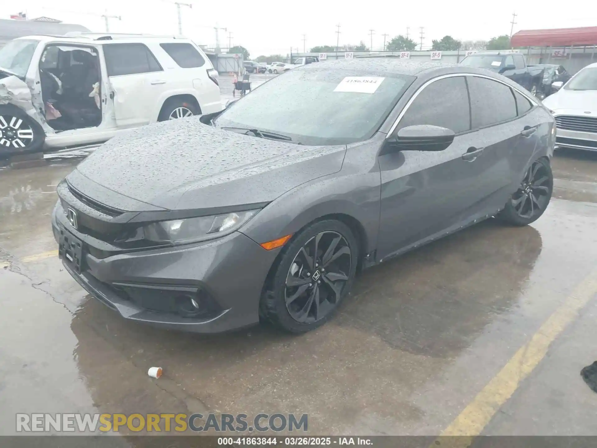 2 Photograph of a damaged car 19XFC2F86LE027595 HONDA CIVIC 2020