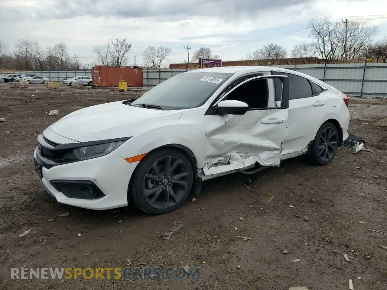 1 Photograph of a damaged car 19XFC2F86LE029959 HONDA CIVIC 2020