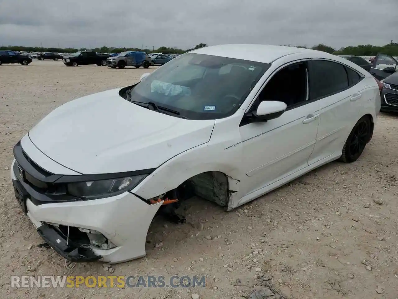 1 Photograph of a damaged car 19XFC2F87LE019800 HONDA CIVIC 2020