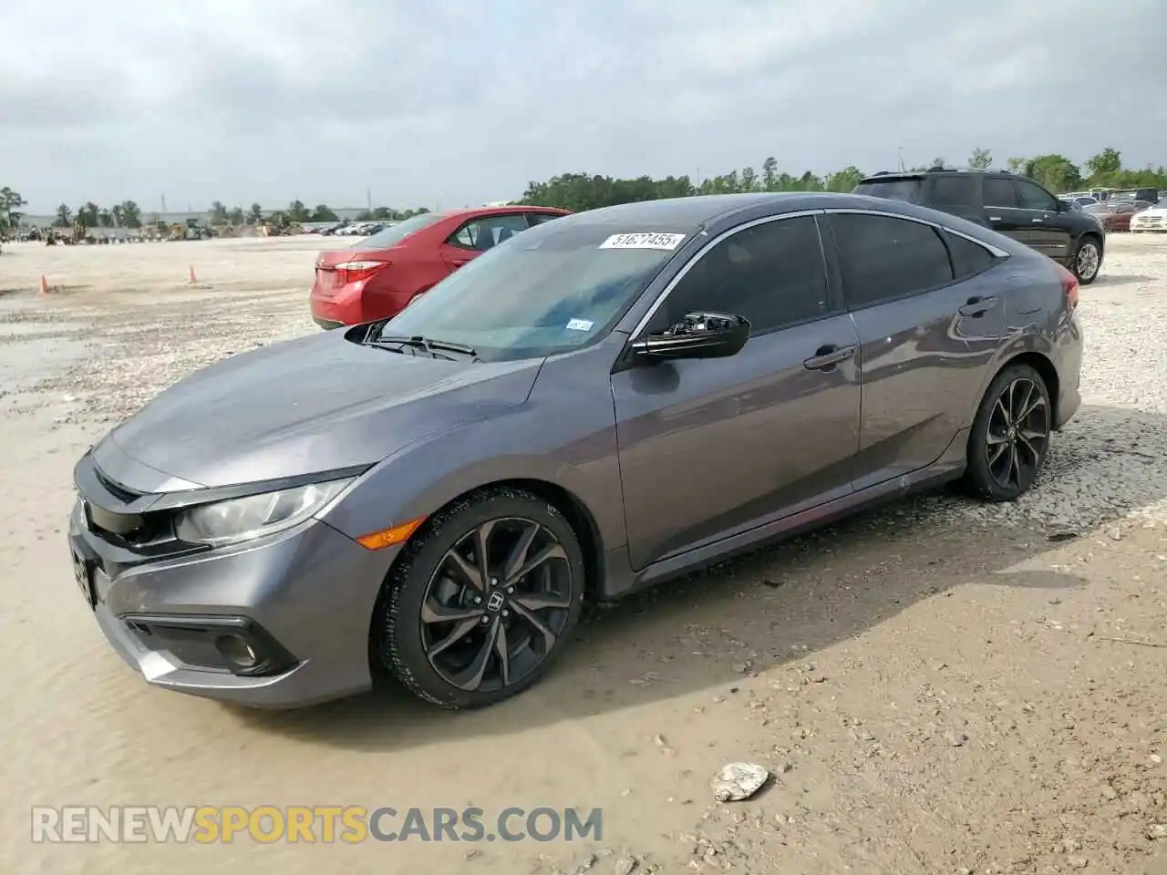 1 Photograph of a damaged car 19XFC2F88LE002777 HONDA CIVIC 2020