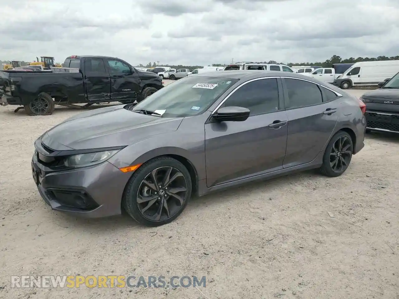 1 Photograph of a damaged car 19XFC2F89LE004215 HONDA CIVIC 2020