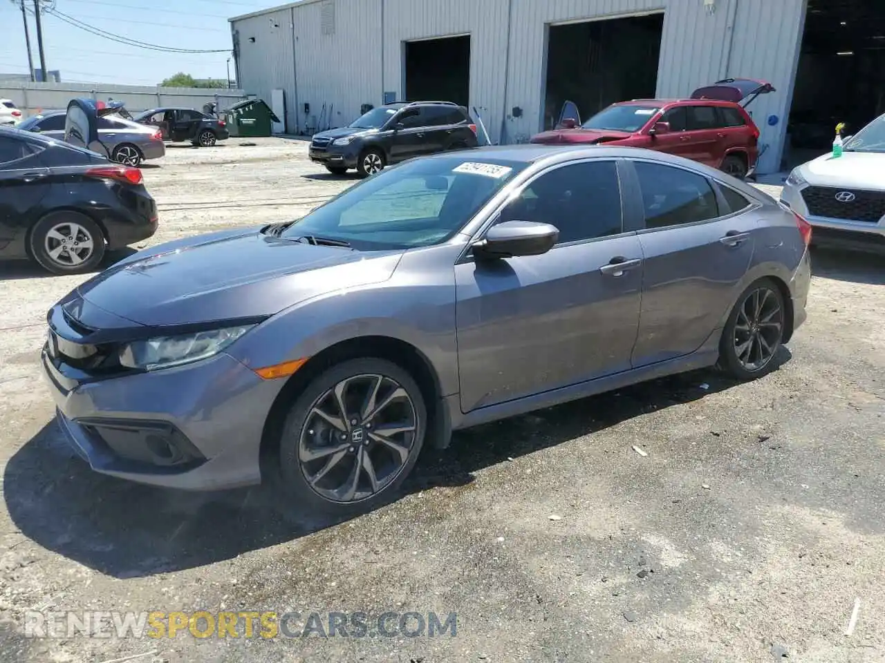 1 Photograph of a damaged car 19XFC2F89LE005672 HONDA CIVIC 2020