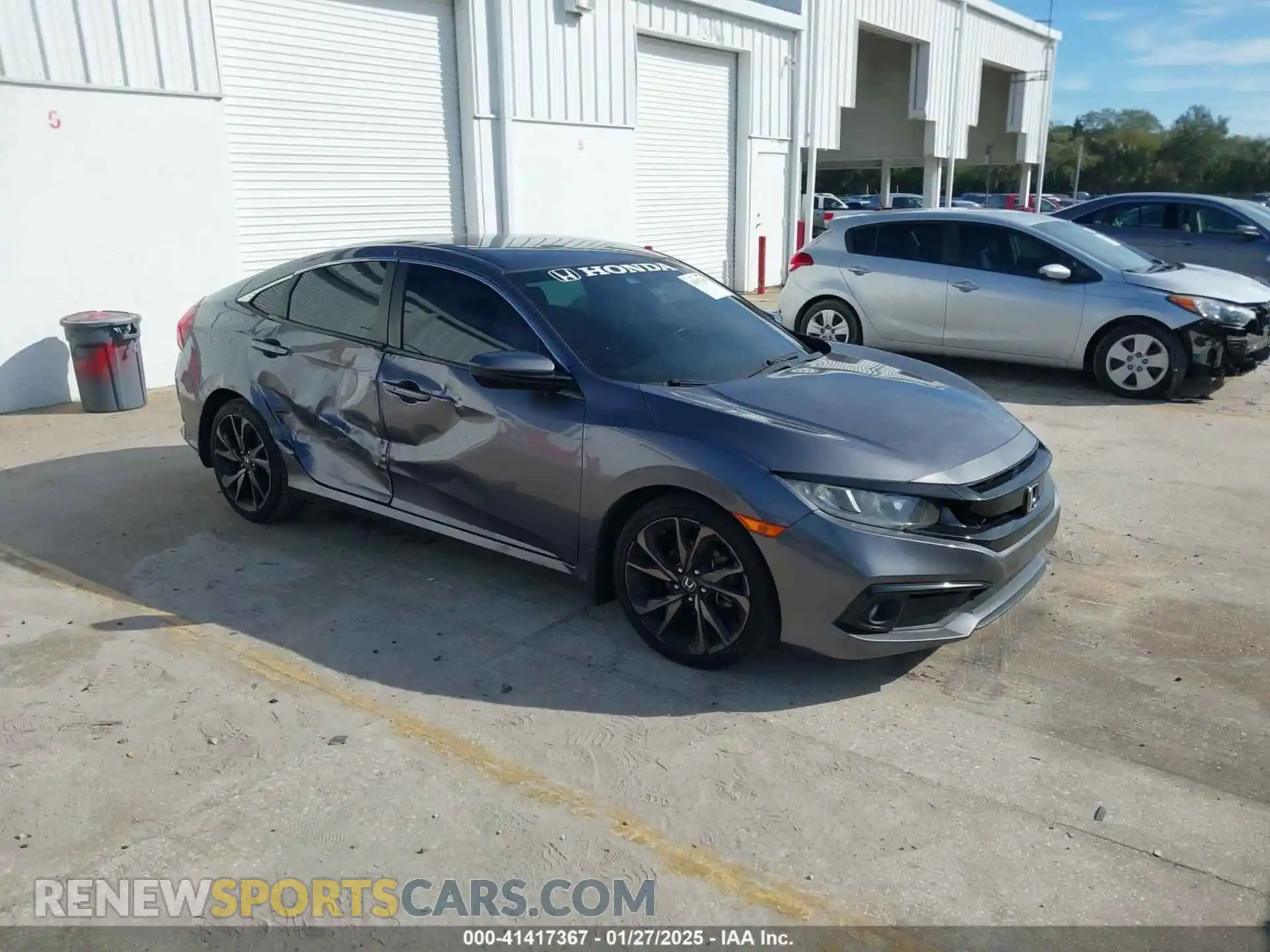 1 Photograph of a damaged car 19XFC2F8XLE006961 HONDA CIVIC 2020