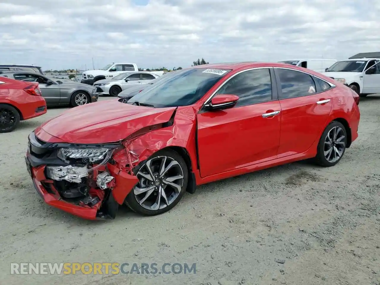 1 Photograph of a damaged car 2HGFC1F91LH683003 HONDA CIVIC 2020