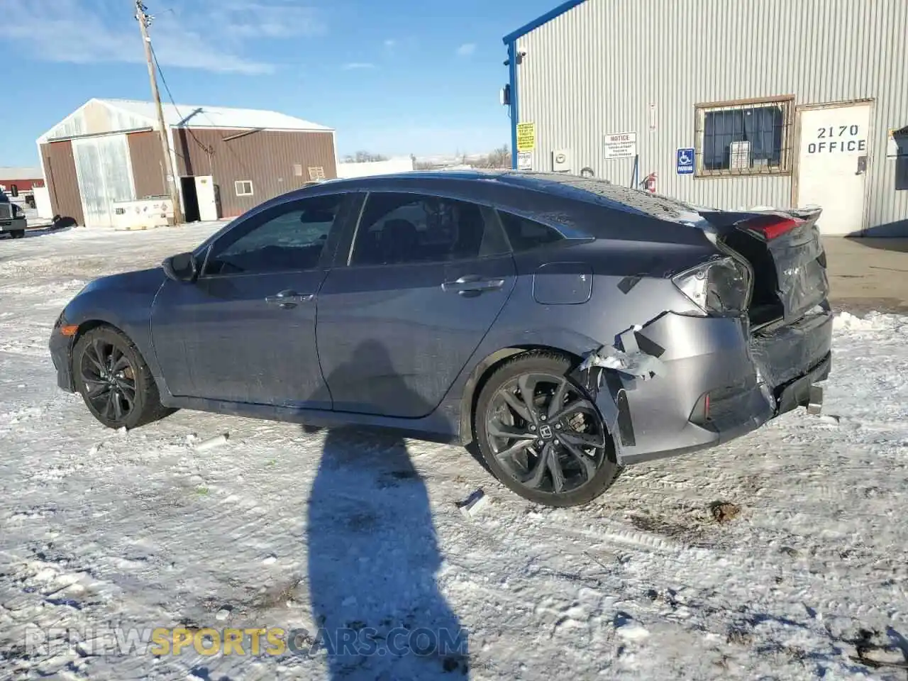 2 Photograph of a damaged car 2HGFC2E83LH527060 HONDA CIVIC 2020