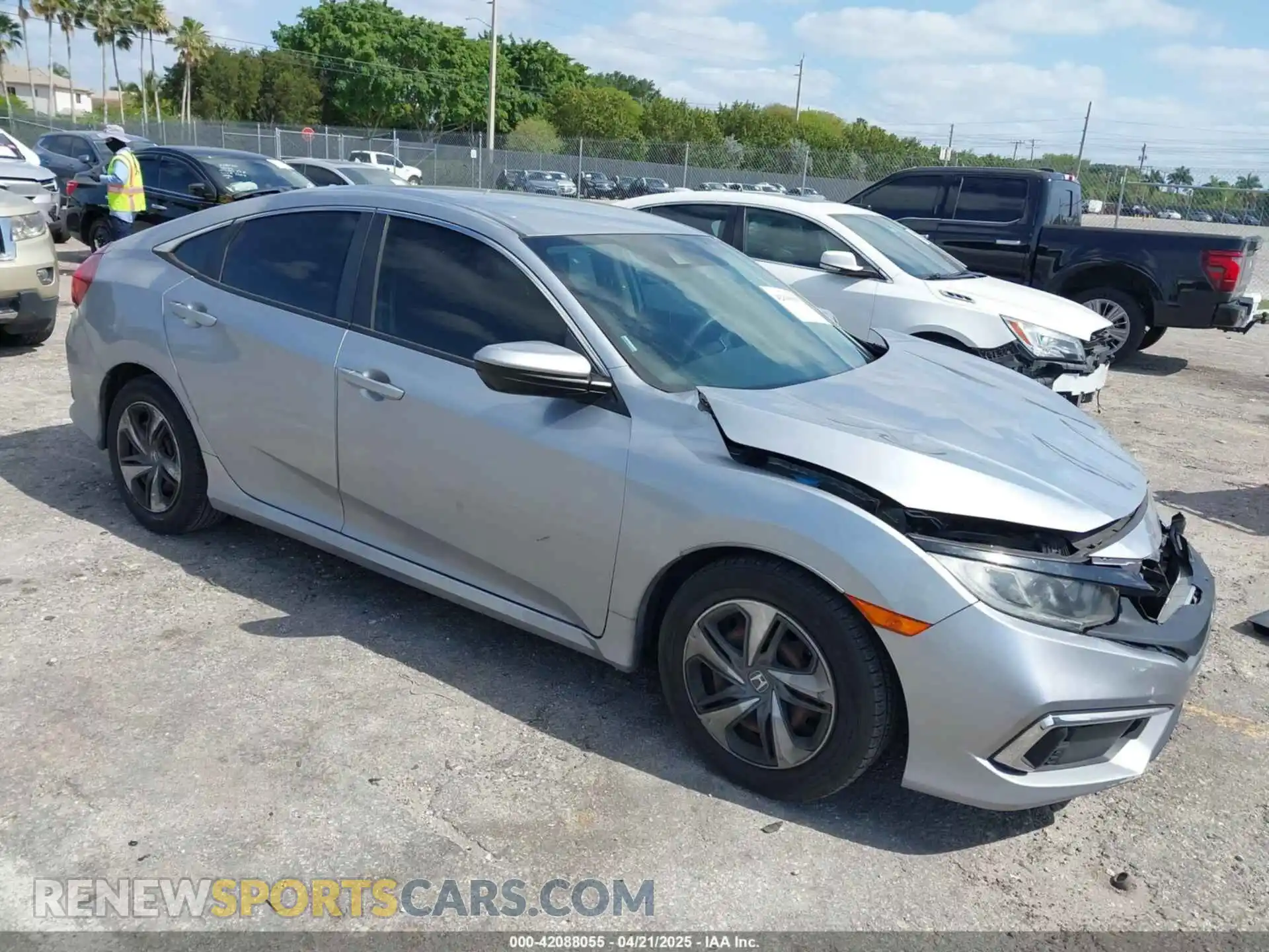 1 Photograph of a damaged car 2HGFC2F60LH565181 HONDA CIVIC 2020