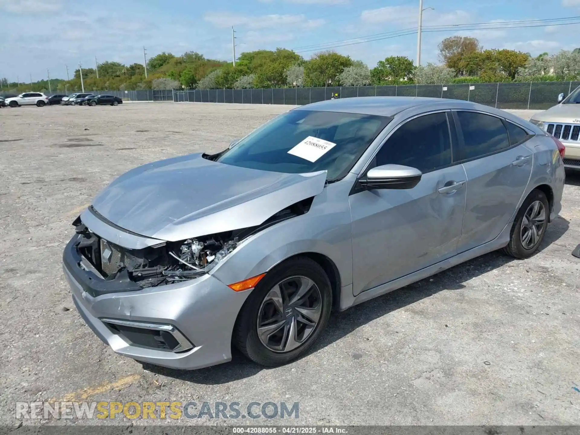 2 Photograph of a damaged car 2HGFC2F60LH565181 HONDA CIVIC 2020