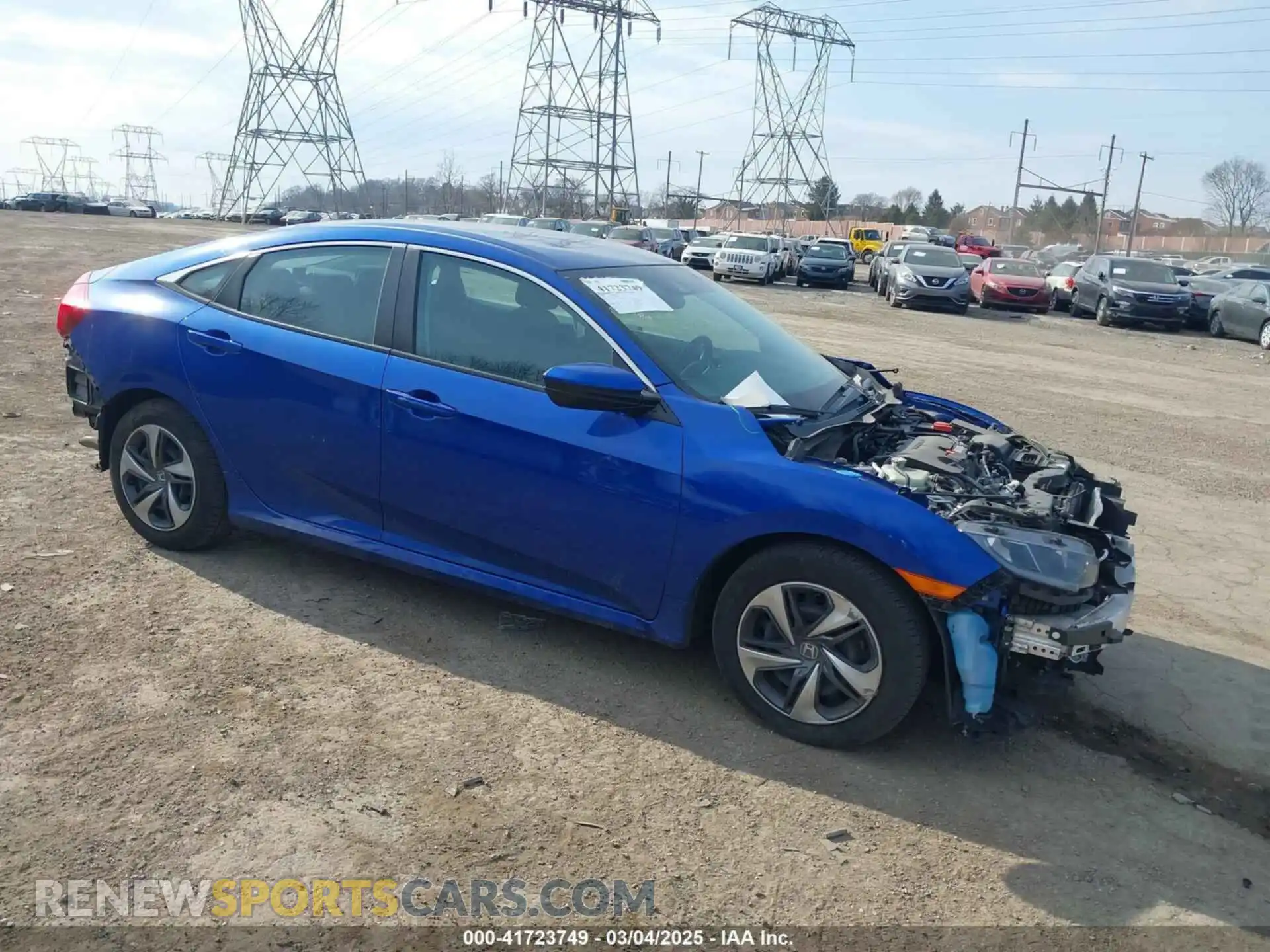 1 Photograph of a damaged car 2HGFC2F60LH596964 HONDA CIVIC 2020