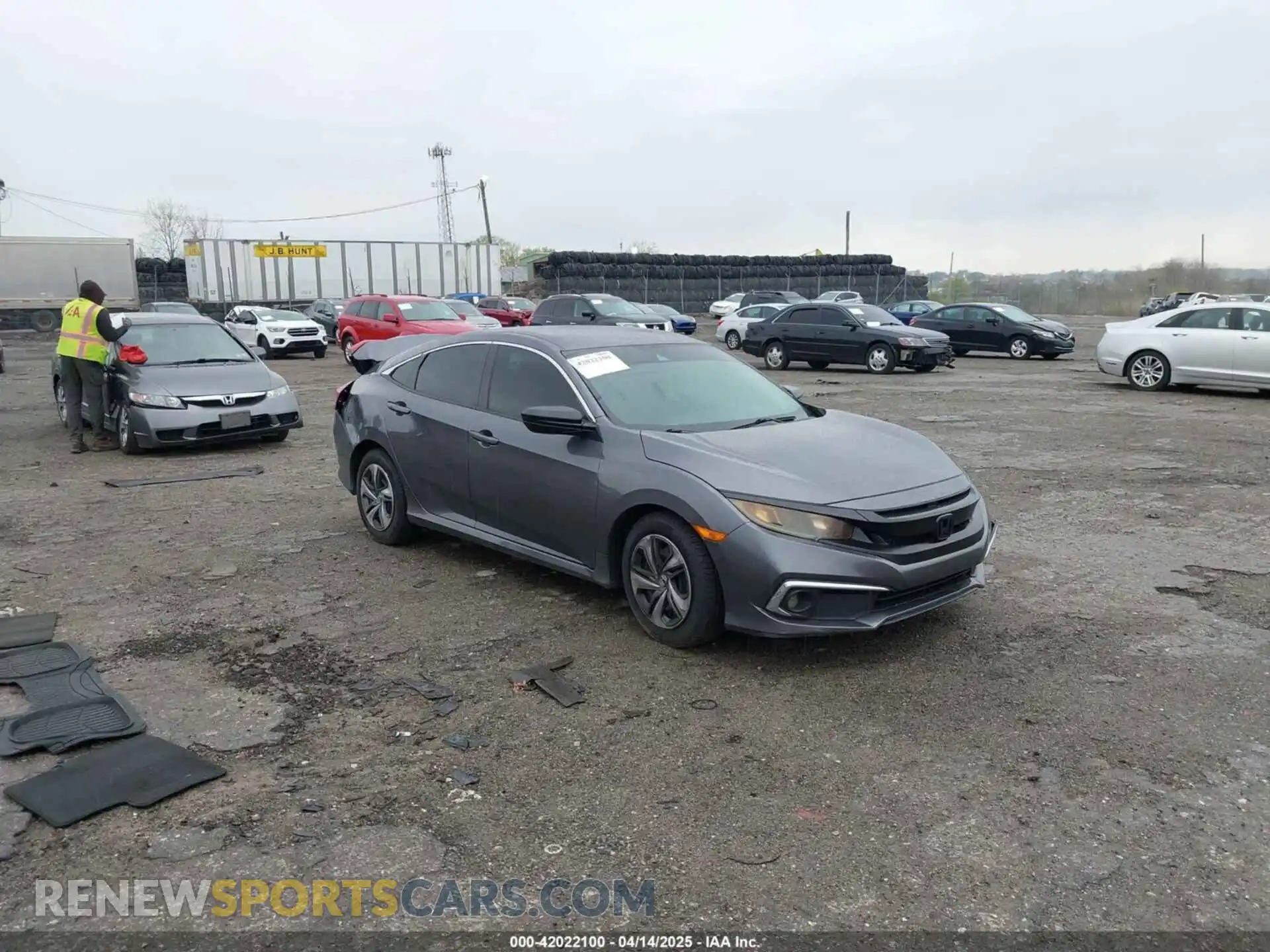 1 Photograph of a damaged car 2HGFC2F60LH601824 HONDA CIVIC 2020