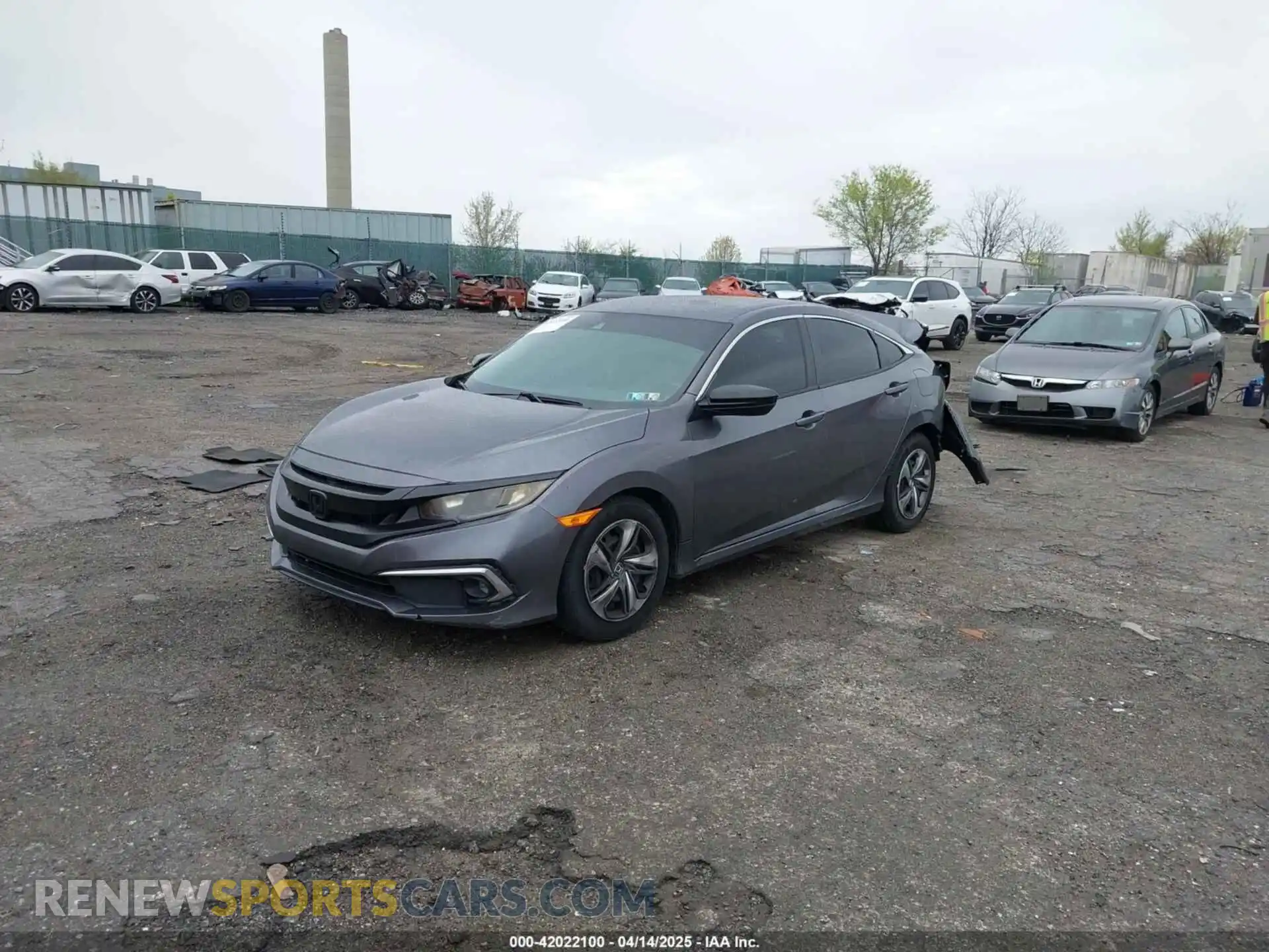 2 Photograph of a damaged car 2HGFC2F60LH601824 HONDA CIVIC 2020