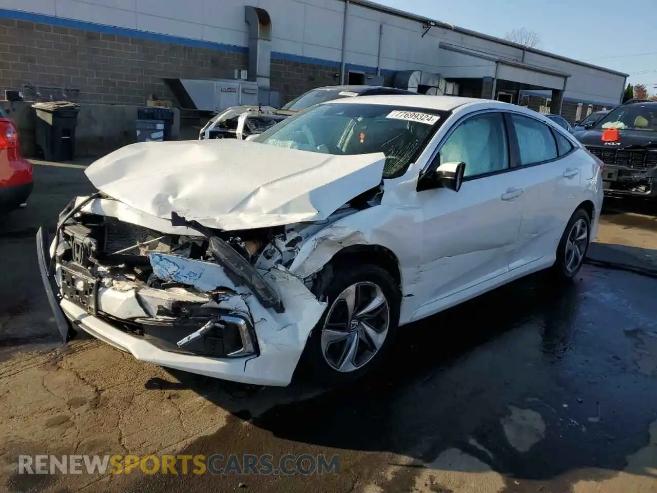 1 Photograph of a damaged car 2HGFC2F61LH500274 HONDA CIVIC 2020