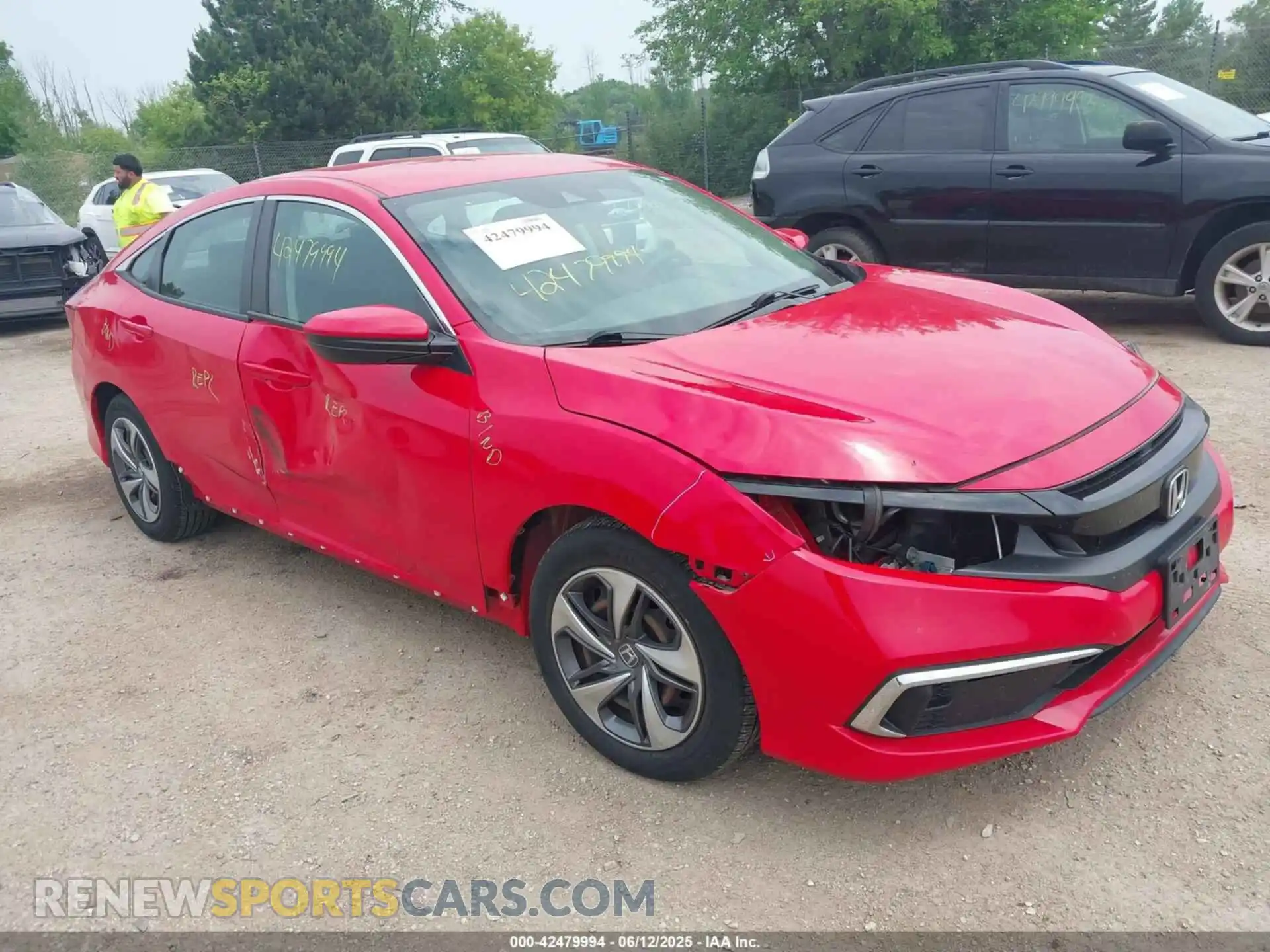 1 Photograph of a damaged car 2HGFC2F61LH515602 HONDA CIVIC 2020