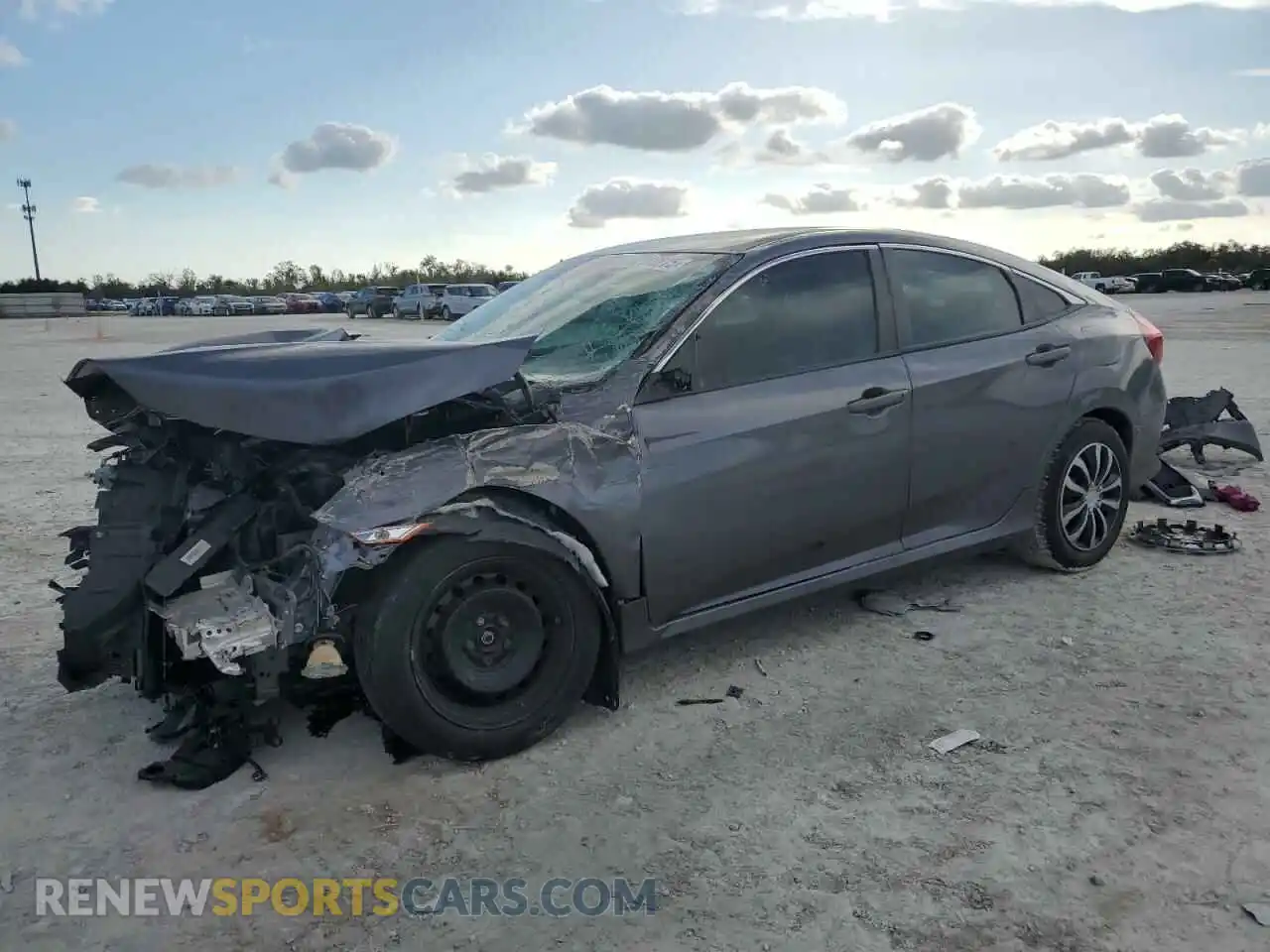 1 Photograph of a damaged car 2HGFC2F61LH573502 HONDA CIVIC 2020