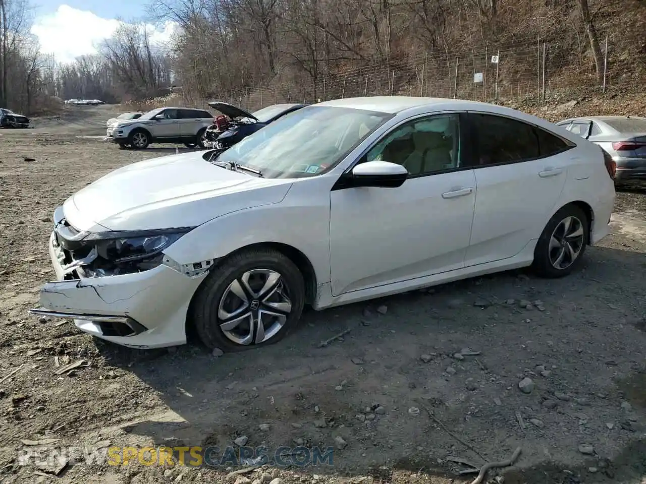 1 Photograph of a damaged car 2HGFC2F62LH516192 HONDA CIVIC 2020