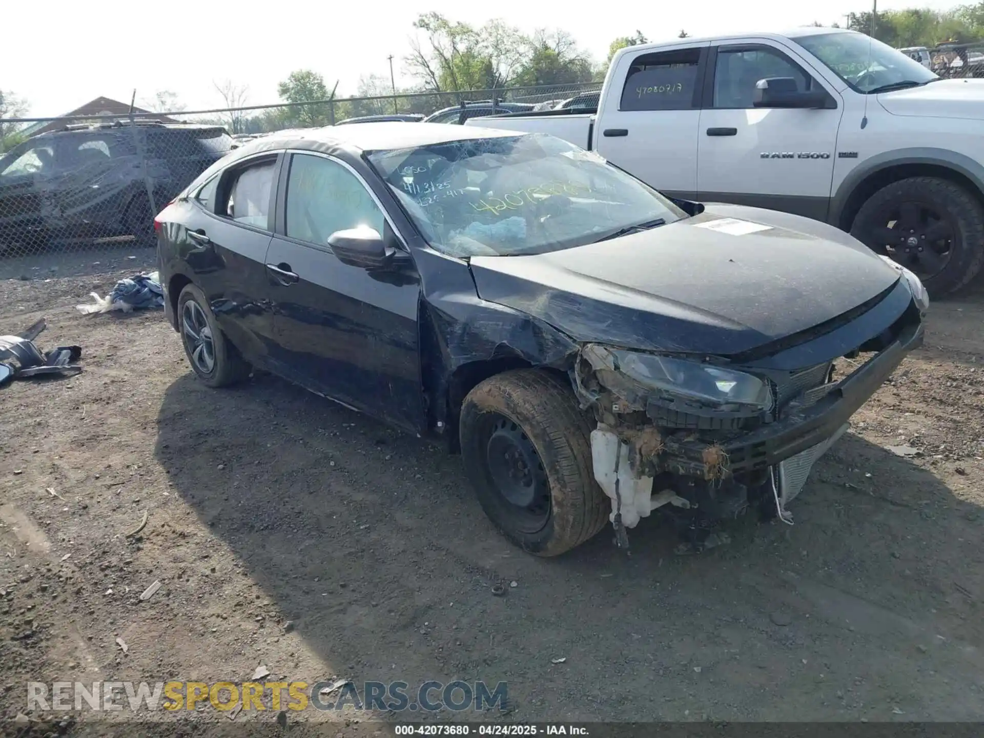 1 Photograph of a damaged car 2HGFC2F62LH589014 HONDA CIVIC 2020