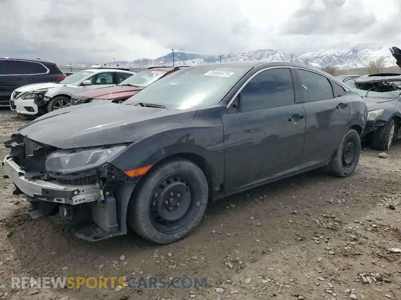 1 Photograph of a damaged car 2HGFC2F62LH594407 HONDA CIVIC 2020