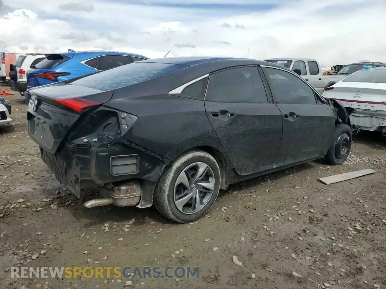 3 Photograph of a damaged car 2HGFC2F62LH594407 HONDA CIVIC 2020