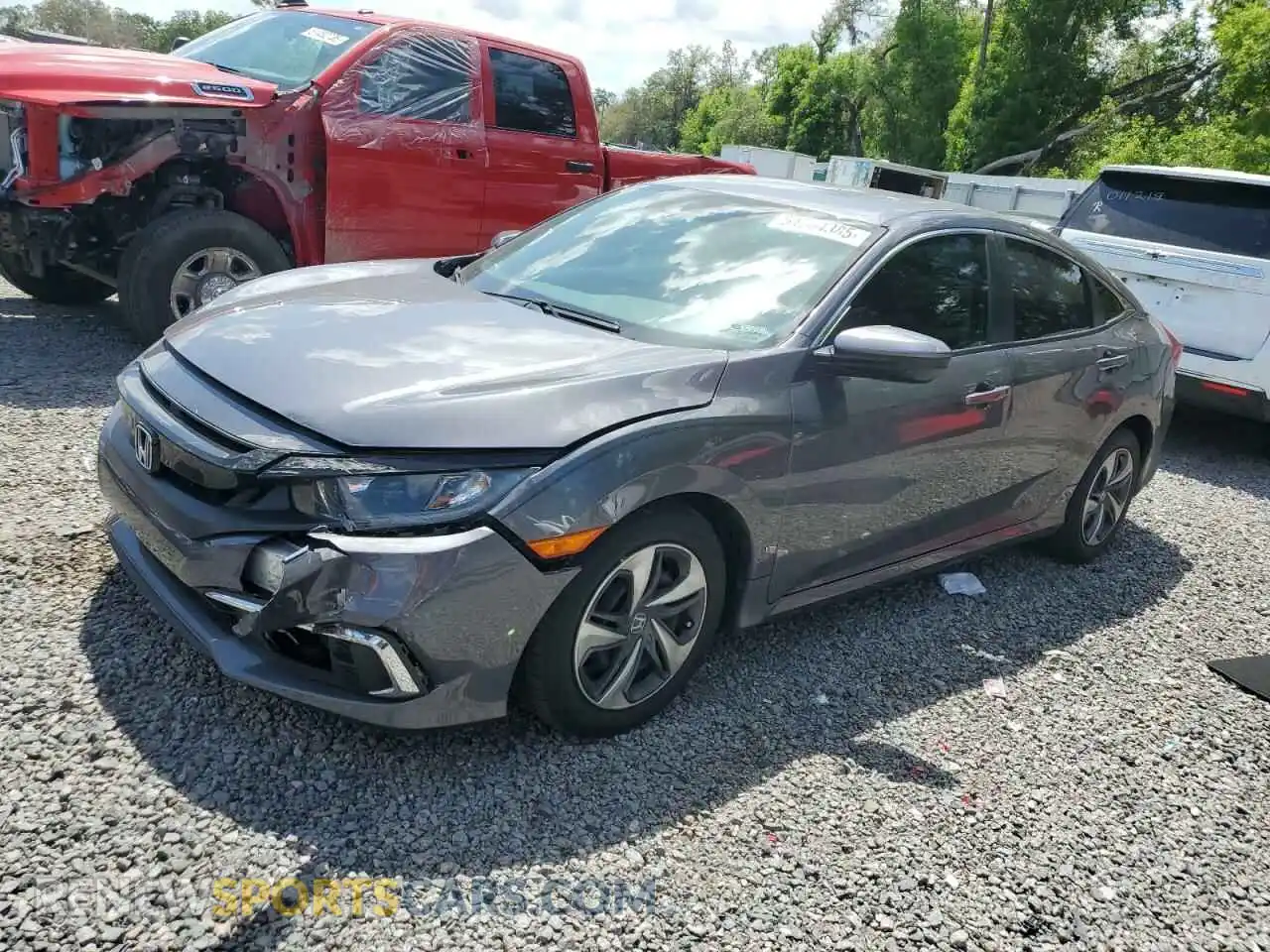 1 Photograph of a damaged car 2HGFC2F63LH602210 HONDA CIVIC 2020