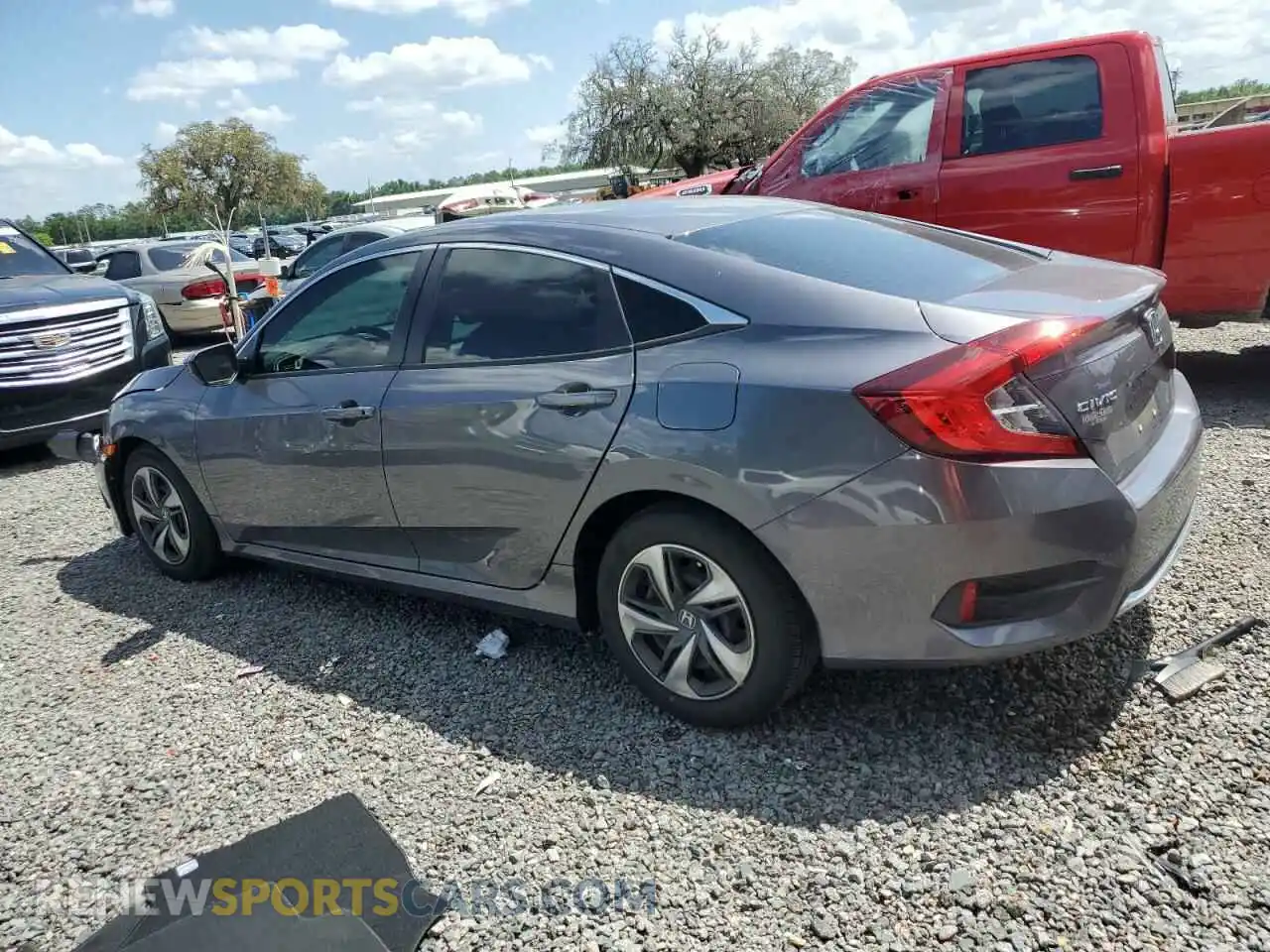 2 Photograph of a damaged car 2HGFC2F63LH602210 HONDA CIVIC 2020