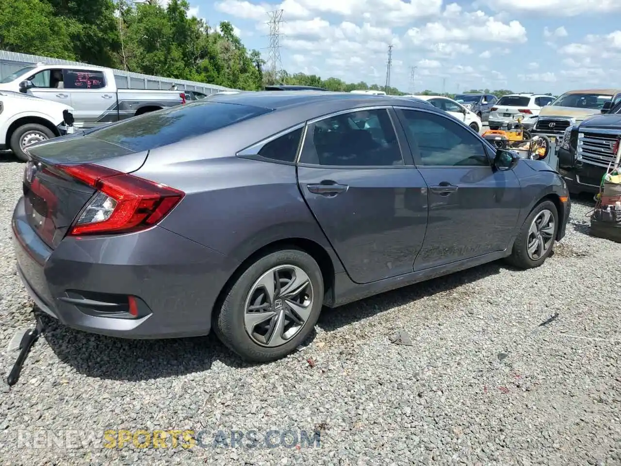 3 Photograph of a damaged car 2HGFC2F63LH602210 HONDA CIVIC 2020