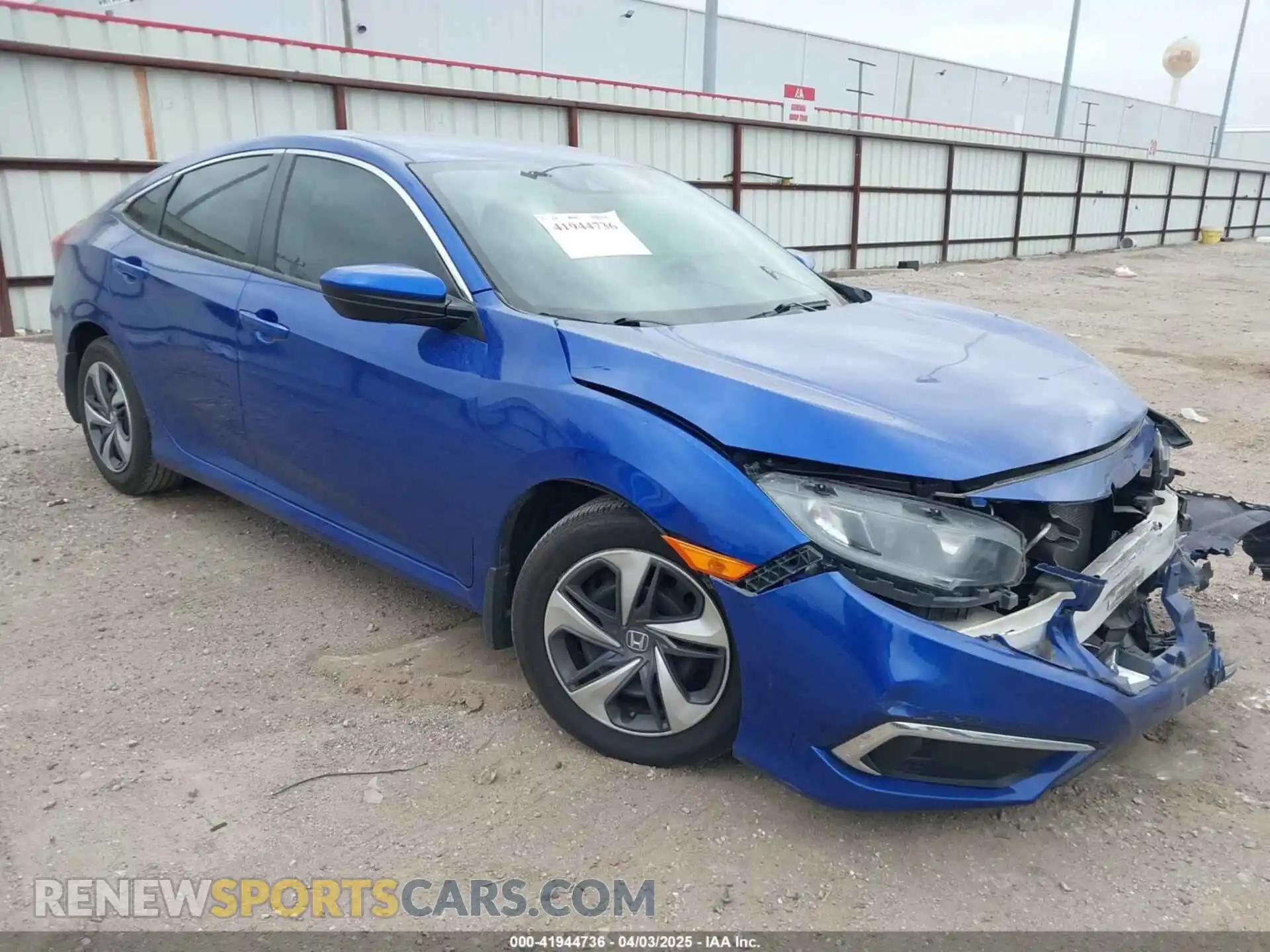 1 Photograph of a damaged car 2HGFC2F64LH575101 HONDA CIVIC 2020