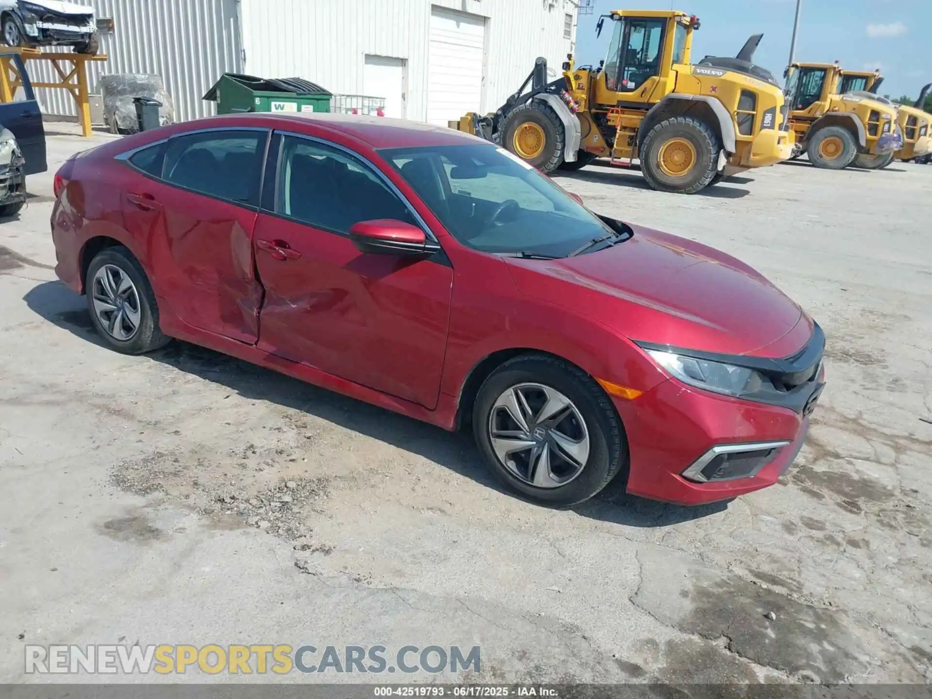 1 Photograph of a damaged car 2HGFC2F64LH576054 HONDA CIVIC 2020