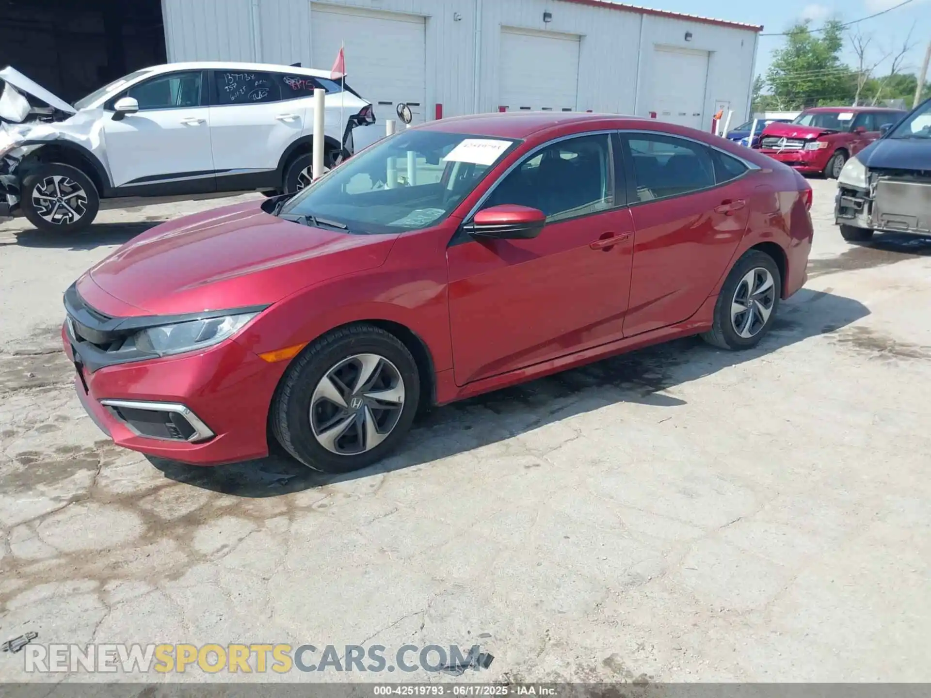 2 Photograph of a damaged car 2HGFC2F64LH576054 HONDA CIVIC 2020