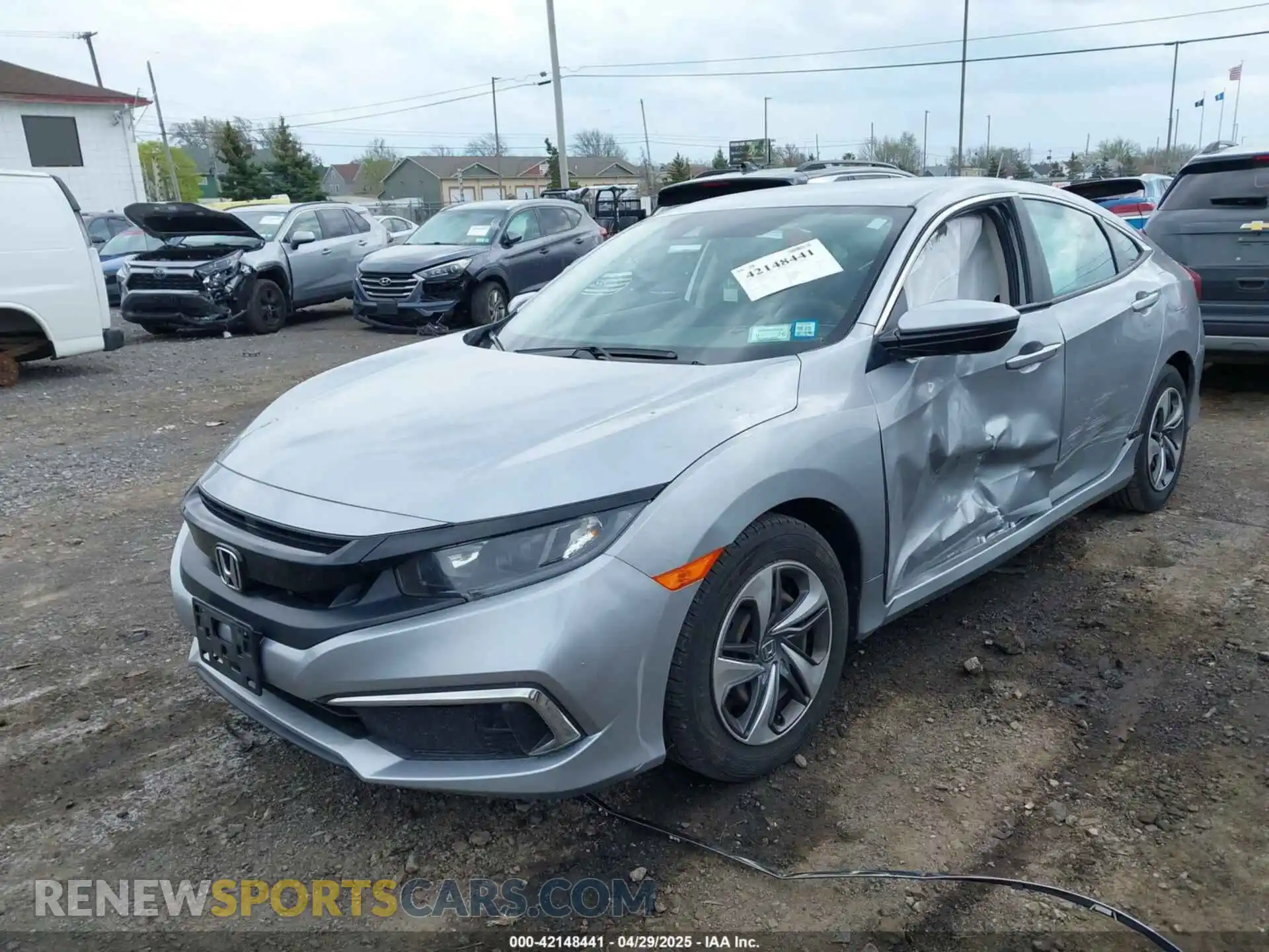 2 Photograph of a damaged car 2HGFC2F65LH544133 HONDA CIVIC 2020