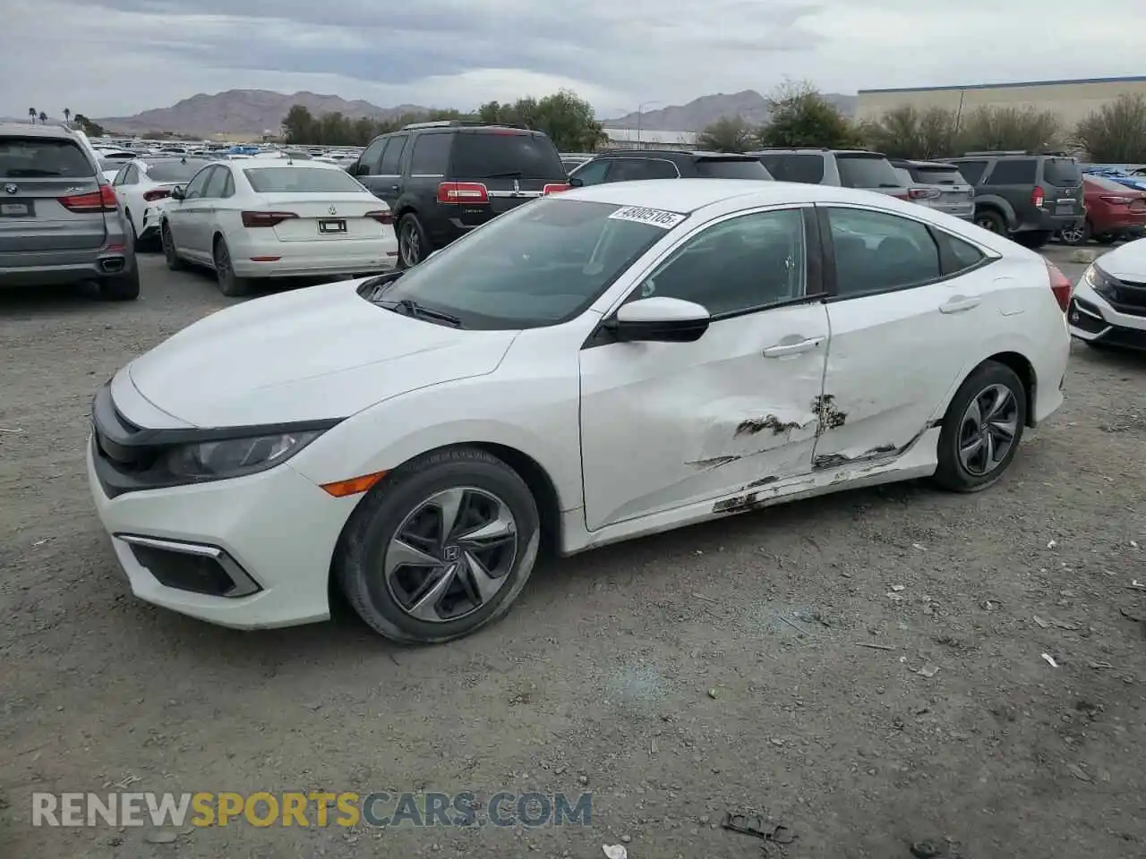 1 Photograph of a damaged car 2HGFC2F65LH554922 HONDA CIVIC 2020