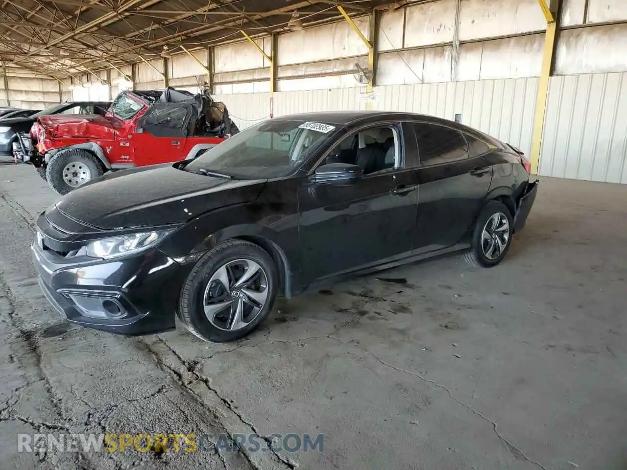 1 Photograph of a damaged car 2HGFC2F65LH589007 HONDA CIVIC 2020