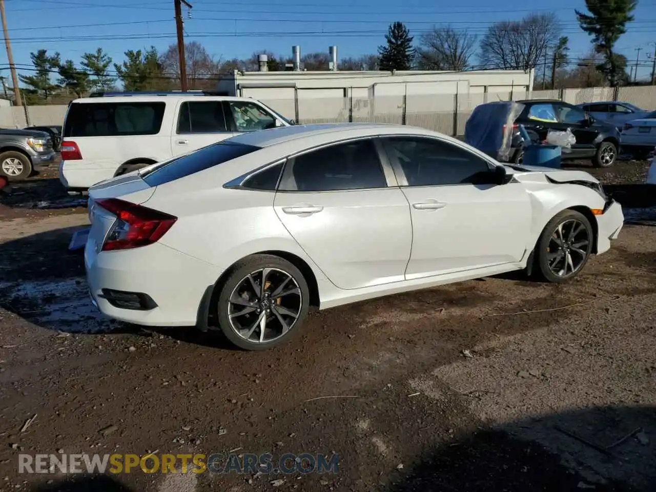 3 Photograph of a damaged car 2HGFC2F66LH556047 HONDA CIVIC 2020