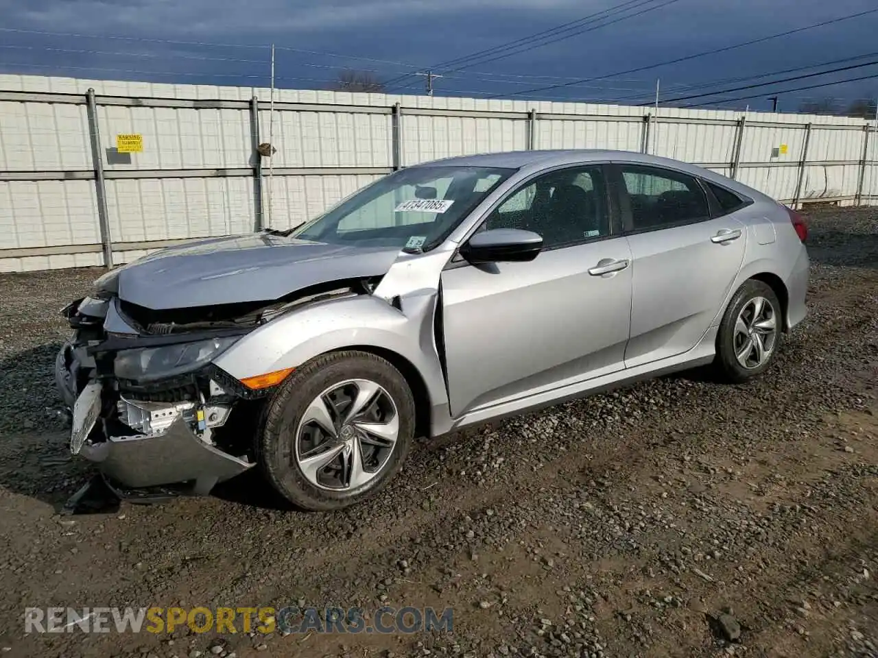 1 Photograph of a damaged car 2HGFC2F67LH504877 HONDA CIVIC 2020